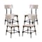 Flash Furniture Jackson Commercial Grade Rustic Antique White Industrial Wood Dining Chair, 4PK 4-XU-DG-W0236-ANTWHT-GG - alternate 1